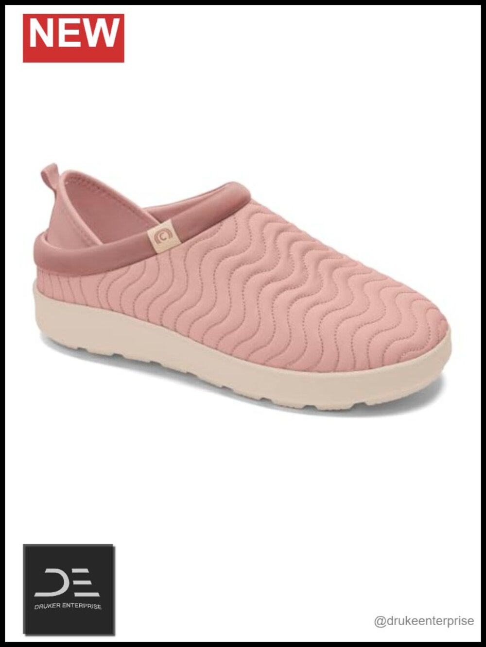 Women's Slip-On Slipper Shoes with Collapsible Heel - Lightweight Nylon